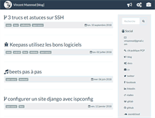 Tablet Screenshot of blog.mazenod.fr